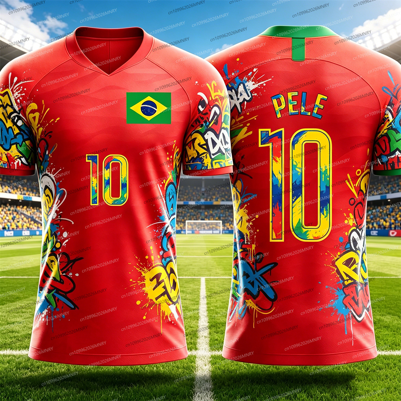 Sports Equipment Jersey - Cheer up! Brazil Breathe Quick Sports