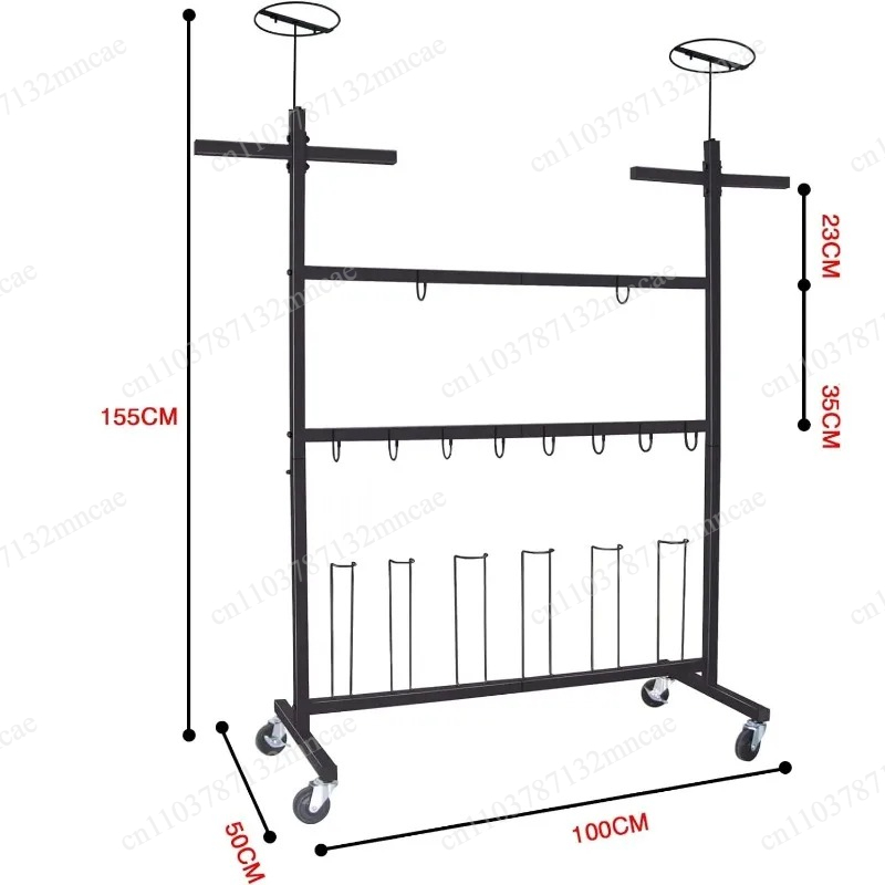 Sports Equipment Rack - Metal Drying Storage Rack Display Stand