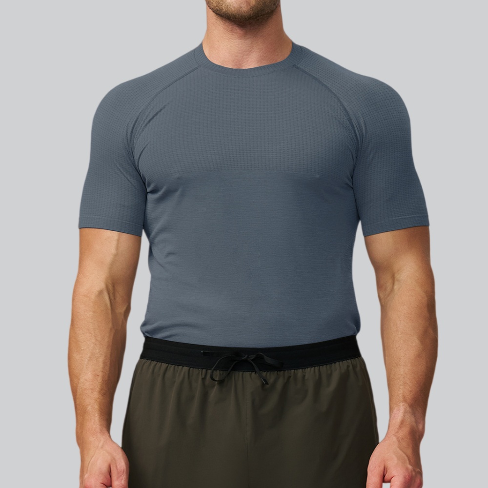 Men's Solid Color Sports T-shi - Sports Equipment Logo avis et prix
