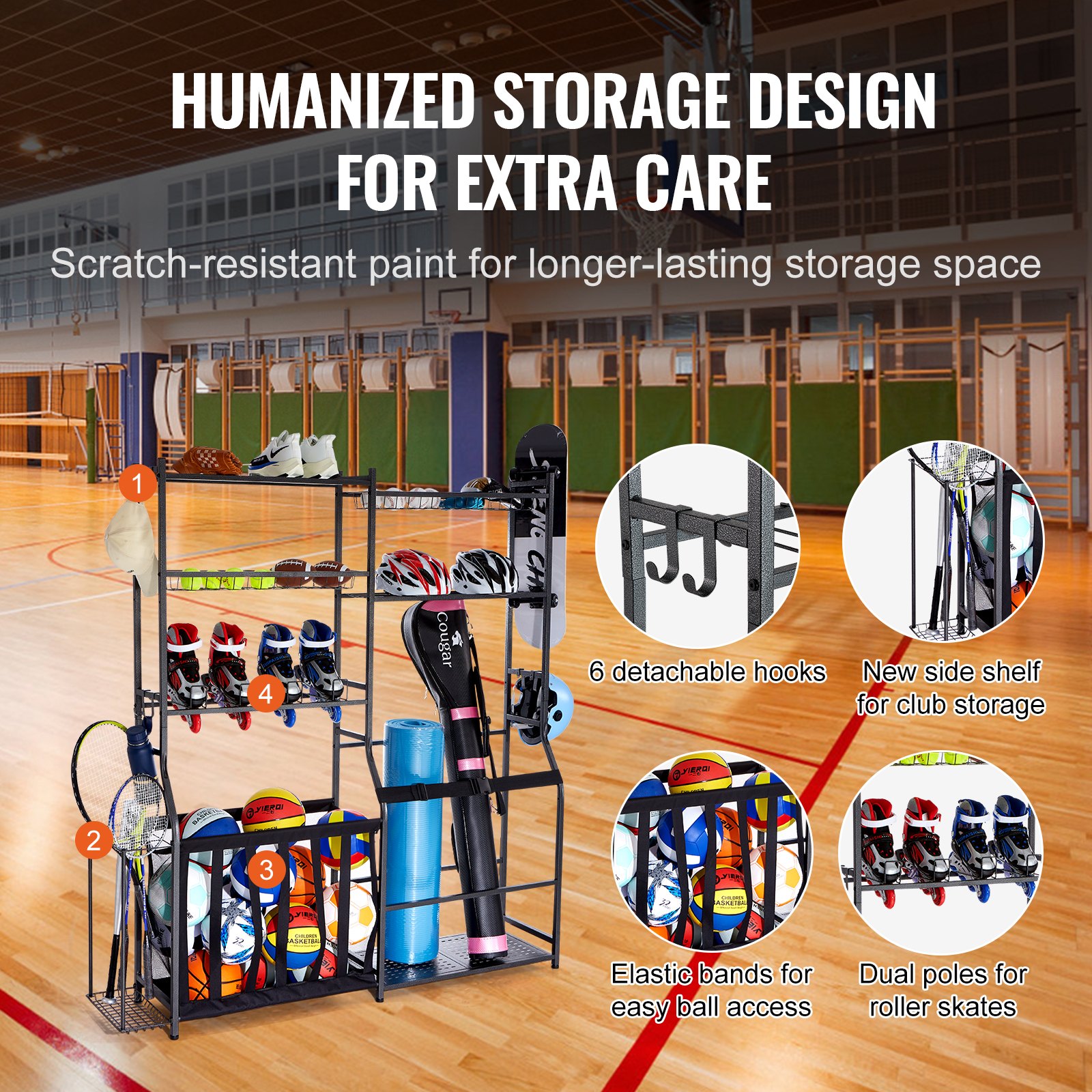 Golf Storage Garage Organizer, - Sports Equipment Rack avis et prix