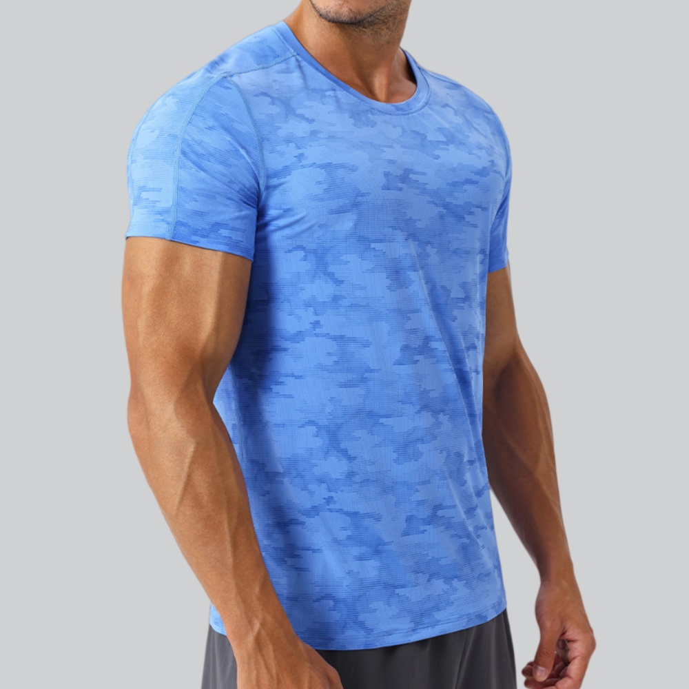 Men's Round Neck T-Shirt Sport - Sports Equipment Logo avis et prix