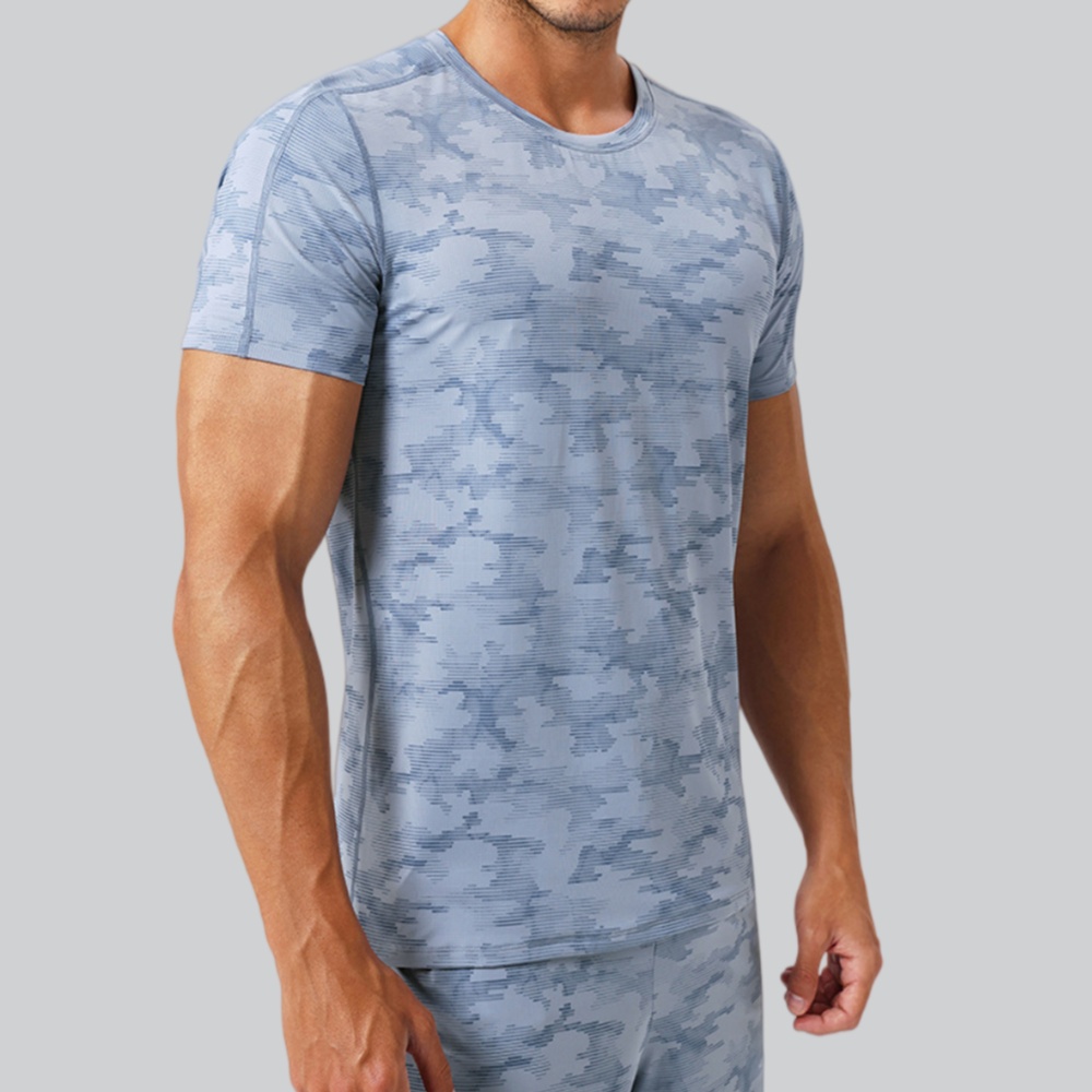 Men's Round Neck T-Shirt Sport - Sports Equipment Logo avis et prix