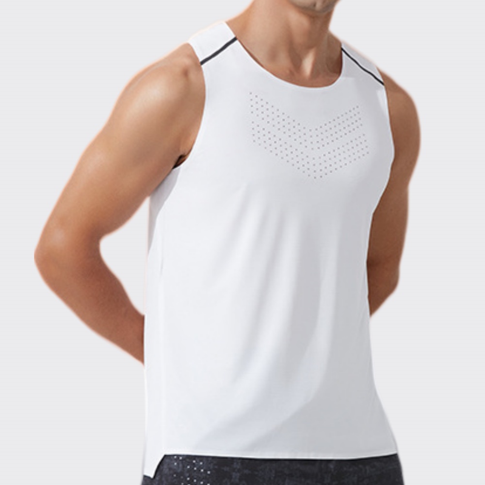 Men Gym Vest Quick Dry Running - Sports Equipment Logo avis et prix