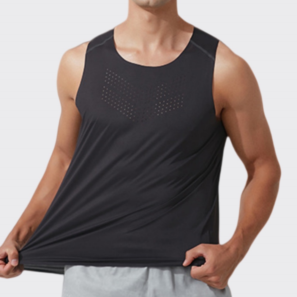 Men Gym Vest Quick Dry Running - Sports Equipment Logo avis et prix