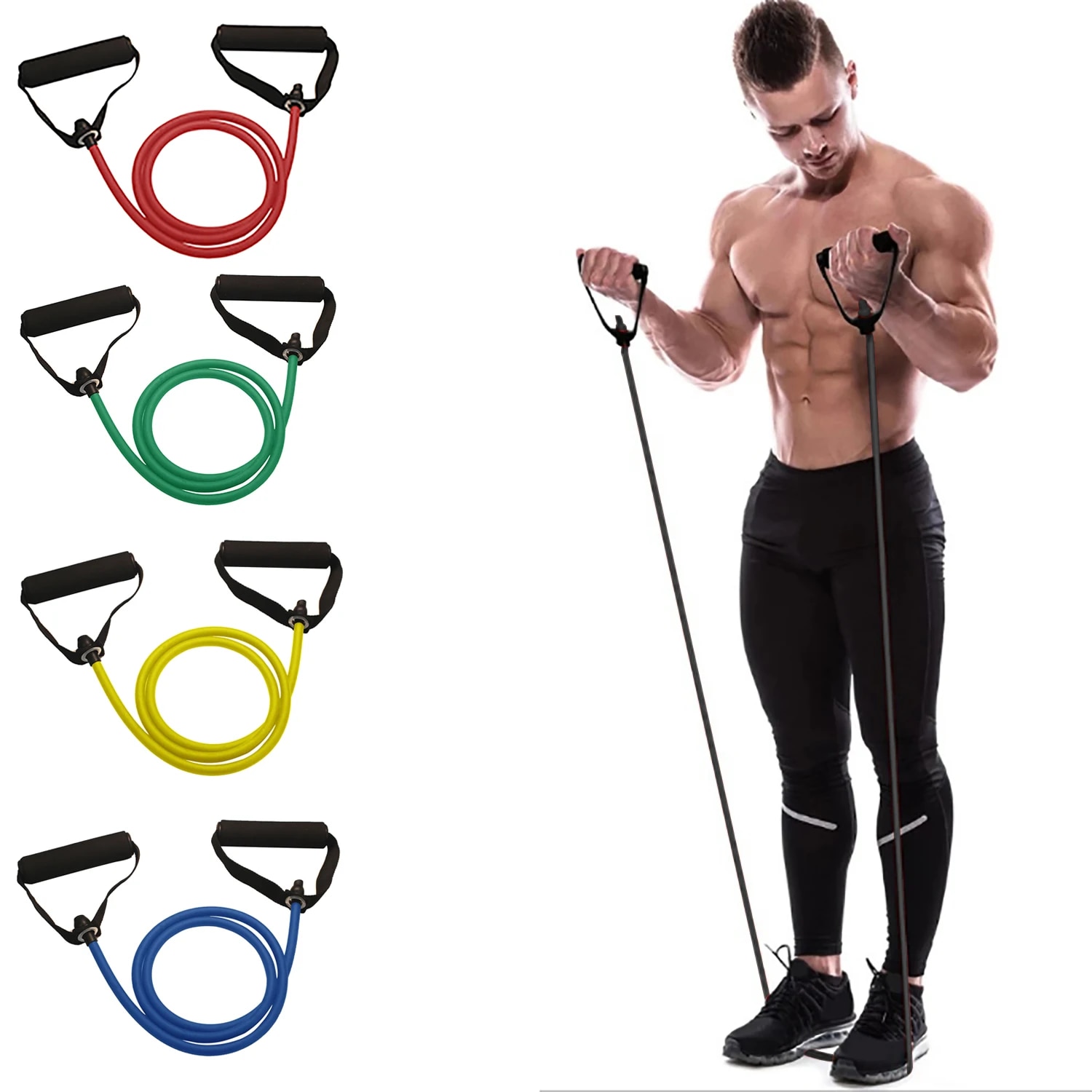 Resistance Bands With Handles, - Sports Equipment Game avis et prix
