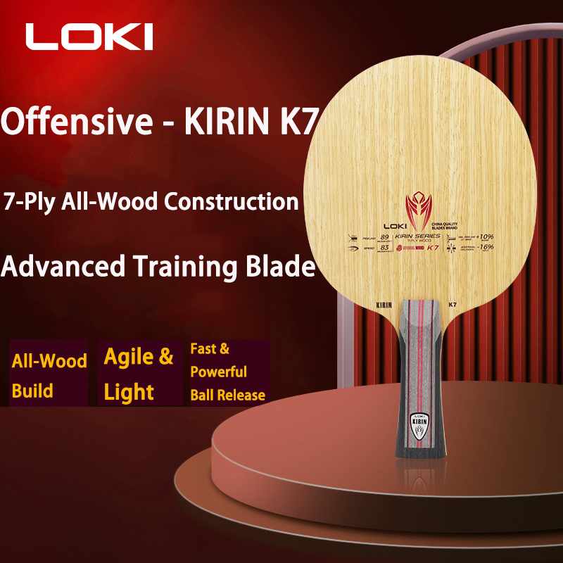 LOKI 7Ply Pure Wood Ping Pong  - Table Tennis Paddle avis et prix