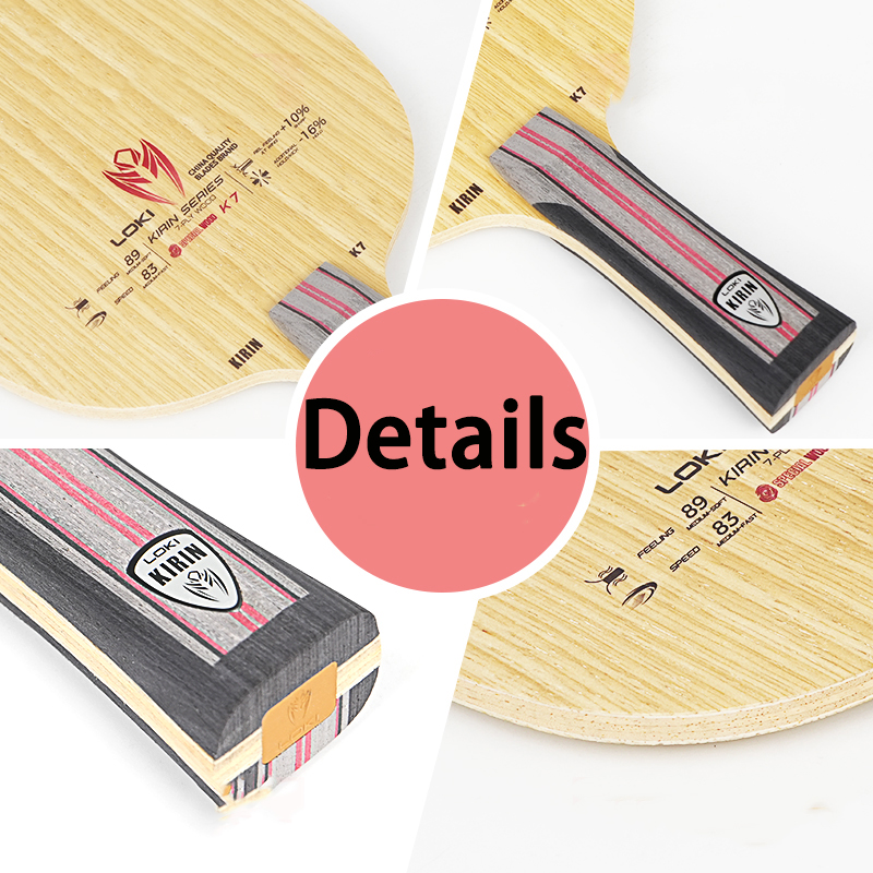 LOKI 7Ply Pure Wood Ping Pong  - Table Tennis Paddle avis et prix