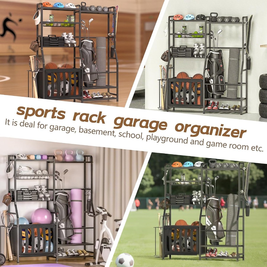 Garage Sports Equipment Organi - Sports Equipment Rack avis et prix