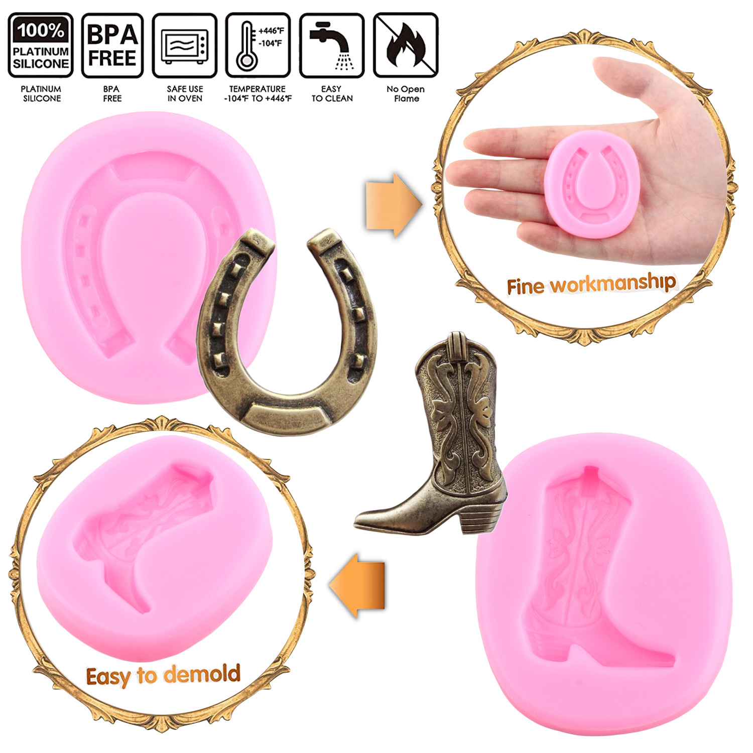 Horseshoe Cowboy Boot Silicone - Horseshoe Game Set avis et prix