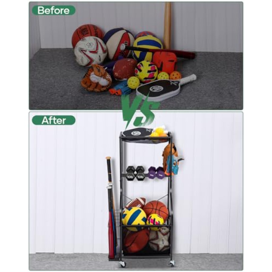 Sports Equipment Garage Organi - Sports Equipment Rack avis et prix
