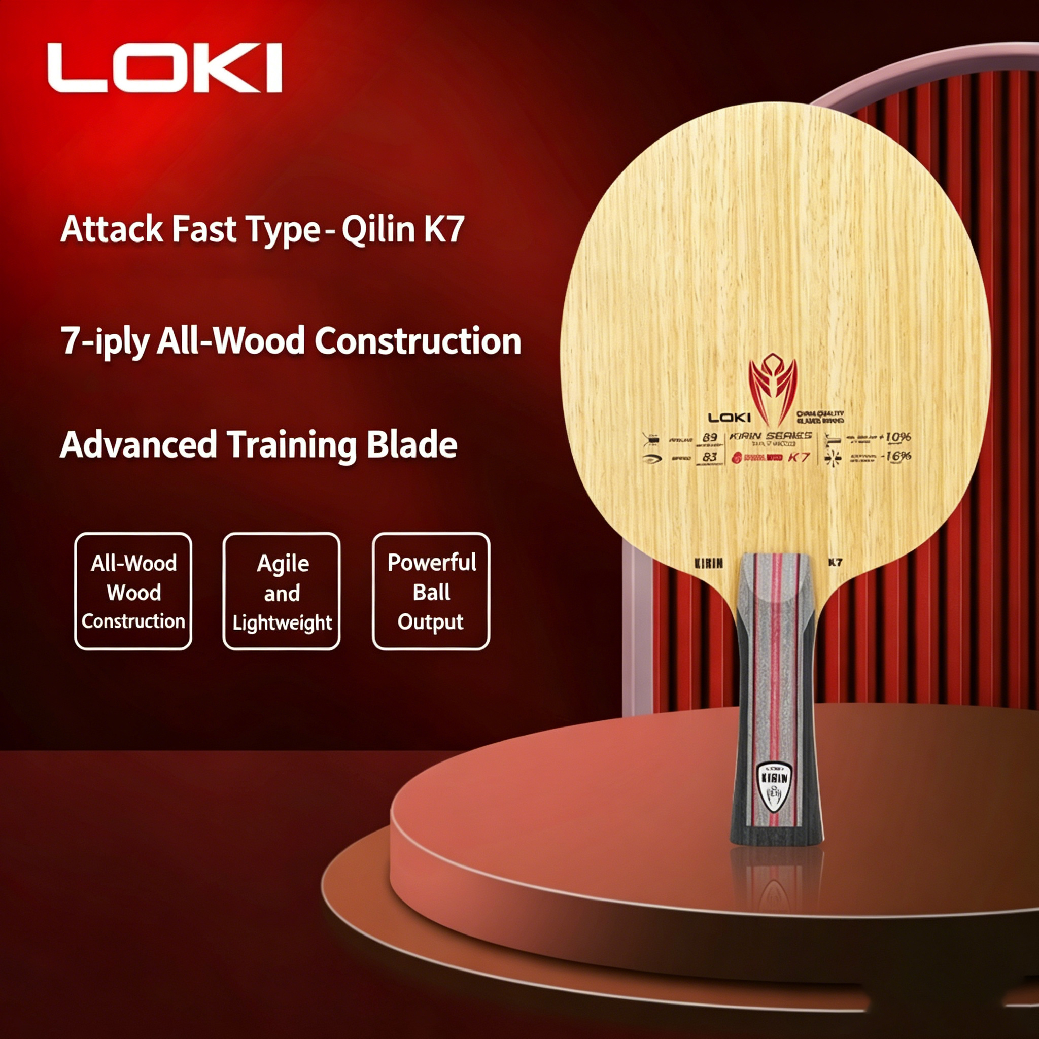 LOKI KIRIN Series Table Tennis - Table Tennis Paddle avis et prix
