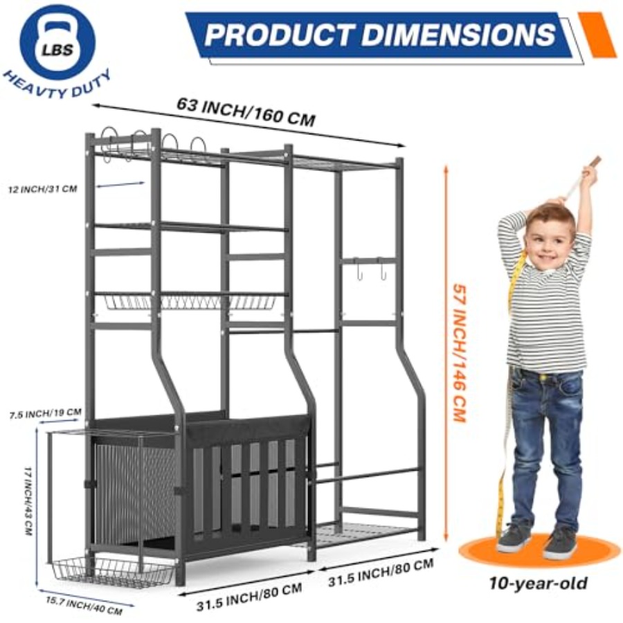 Heavy Duty Garage Sports Equip - Sports Equipment Rack avis et prix